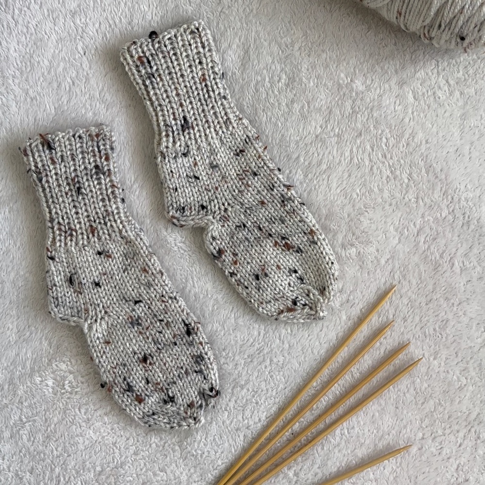 Handmade knitting socks